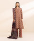 Women's Unstitched Khaddar Printed Multi 2 Piece Suit